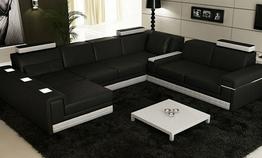 Yarra Leather Sofa Lounge Set